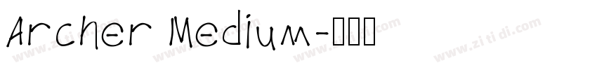 Archer Medium字体转换